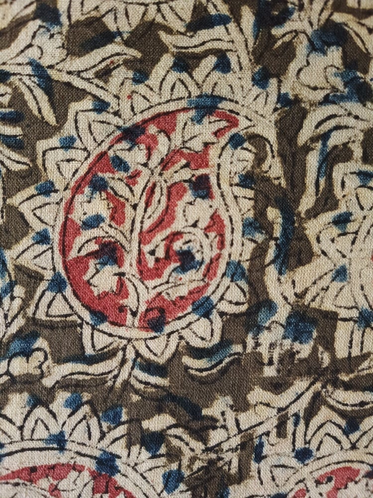 Image of Namasté fabric kalamkari kaki