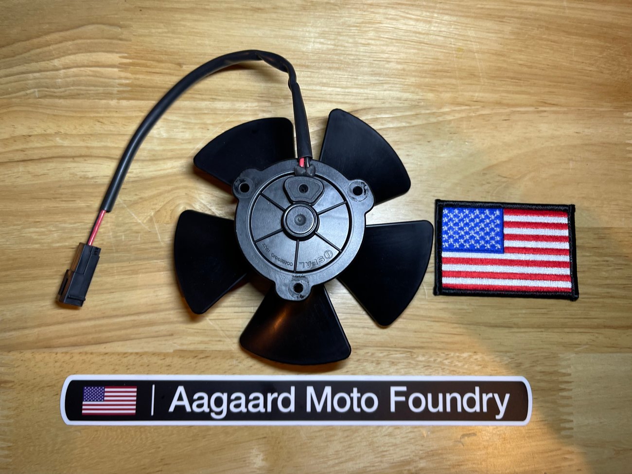 Buell XB Cooling Fan SPAL OEM original equipment (Replacement for Y0050.02A8A) Aagaard Moto