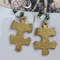 Image 3 of Puzzle Piece Earrings Flag 2