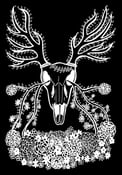 Image of Antlers print inverted version