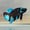Image of Solid Black Male Halfmoon Betta (Plakat)