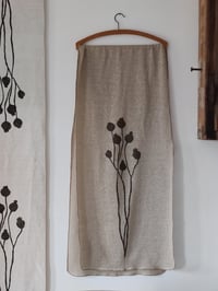 Image 1 of Quiescenza • Large Hemp scarf ecru