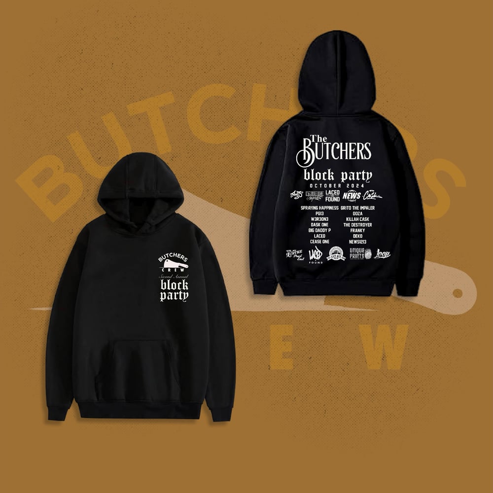 Image of BUTCHER'S BLOCK PARTY HOODIE