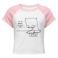 Image 1 of Women’s micro rib raglan baby tee if I relax