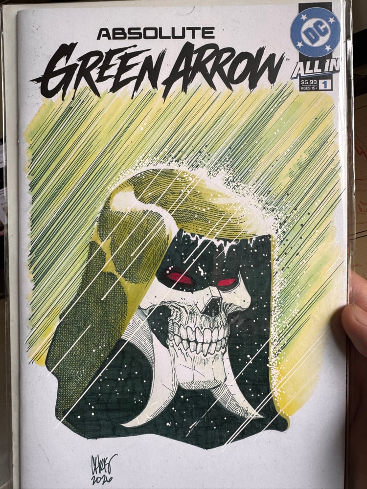 Image of Absolute Green Arrow 1 sketch cover