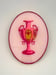 Image of Urn Oval Pink 20cm