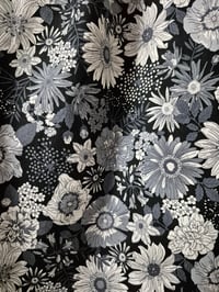 Image 2 of Kylie Jane Tilda top-delicate sketch black and white 