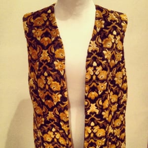 Image of Vintage Embroidered Floral Folk Vest