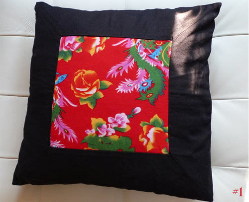 Image of folk art throw pillow cases - 2