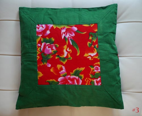 Image of folk art throw pillow cases - 2