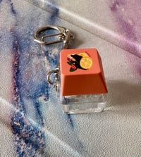 Image 2 of fruity crow keycap fidget keychain
