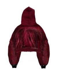 Image 2 of SS25 ‘Scherzo’ Red Leather Bomber Jacket