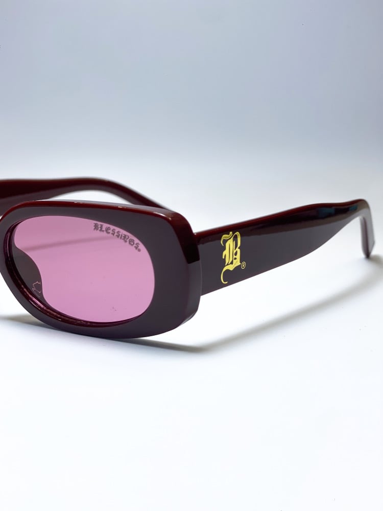 Image of BLE$$ING$®️ RYL MAROON FRAMES / MRN TINT