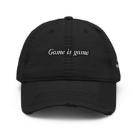 Image 2 of Game is game Distressed Dad Hat