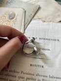 Bague de créateur vintage en argent massif et quartz rutile