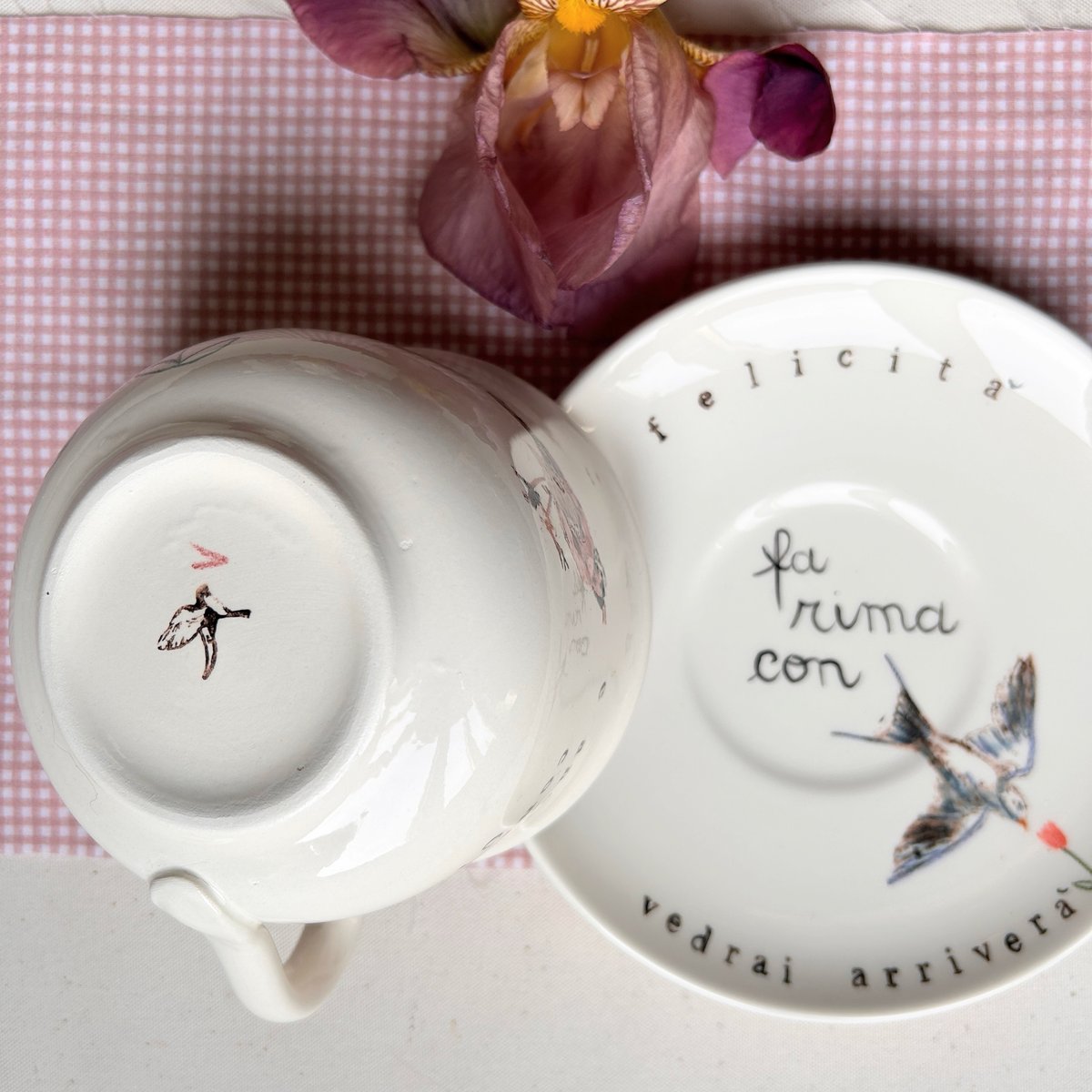 TAZZA CAFFELLATTE + PIATTO FELICITÀ