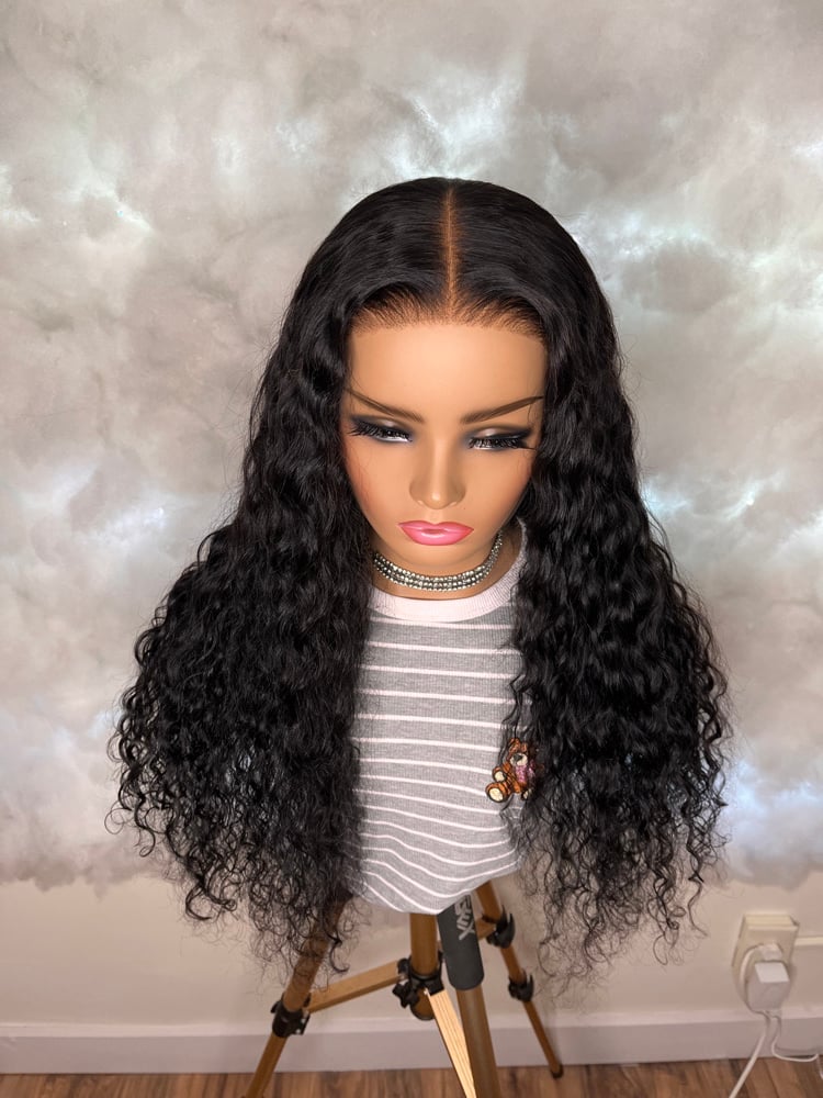 Image of Nadula 7x5 Water Wave Wig With Draw String In Nape Area
