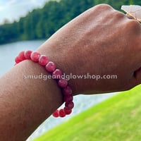 Image 3 of Strawberry Quartz Bracelet 