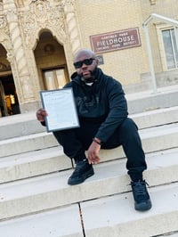 Image 2 of Triple Black jogging suit by maintain 