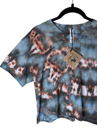 Image 6 of S Crop Tee in Ember Ice Dye #4