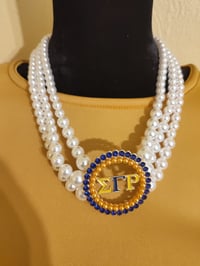 Image 4 of BLUE AND GOLD NECKLACE SET