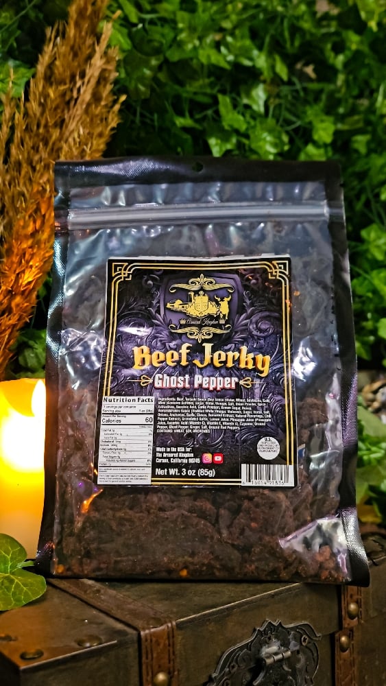 👑The Armored Kingdom Ghost Pepper Beef Jerky 🌶🍖
