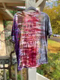 Image 1 of MEDIUM MILF Man I Love Frogs Tie Dye Shirt I8