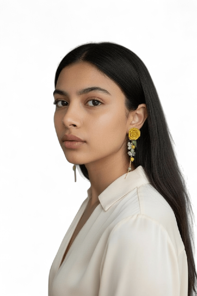 Image of Rose Garden Drop Earrings