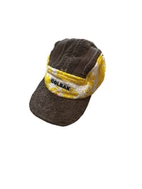 Image 2 of TOWEL BROWN AND YELLOW CAP