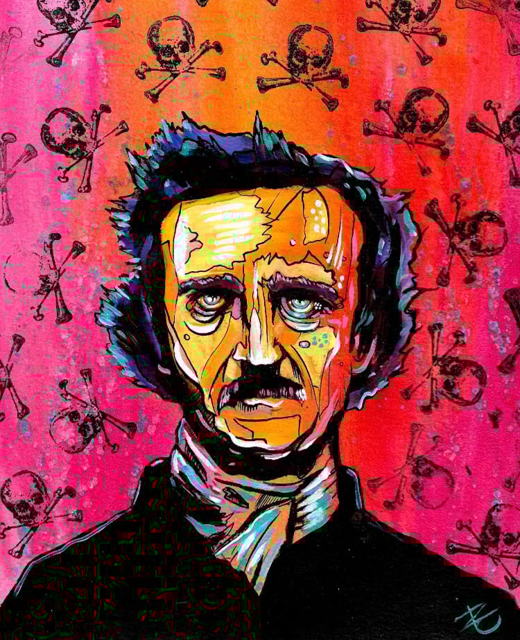 Image of Edgar Allan Poe 11x14 Print