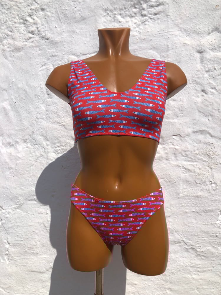 Image of Bikini brasileño Lisboa Rojo