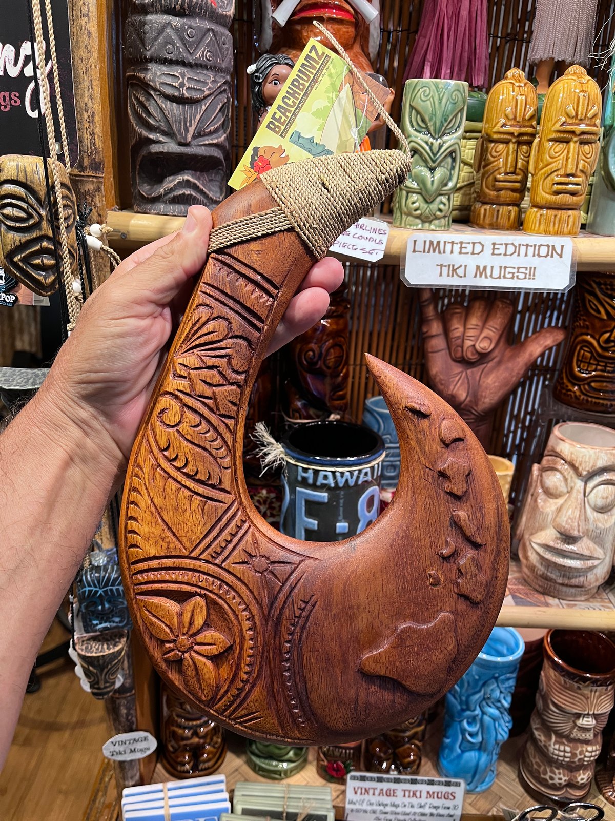 1960s Hawaiian KOA TIKI Carved-