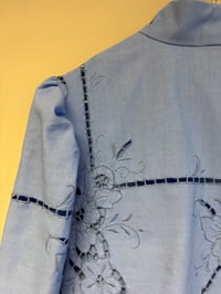 Image 7 of Blue puff sleeve (L)