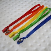 Image of Bright Rainbow Colors: Single Paci Clips