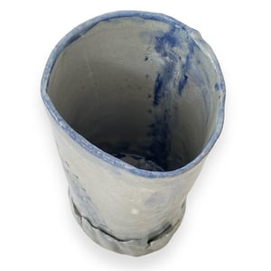 Image of STUDIO POTTERY VASE WITH ORGANIC DETAILS