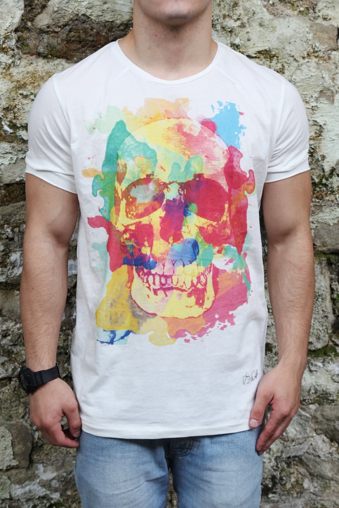 Image of PAINTED SKULL T-SHIRT