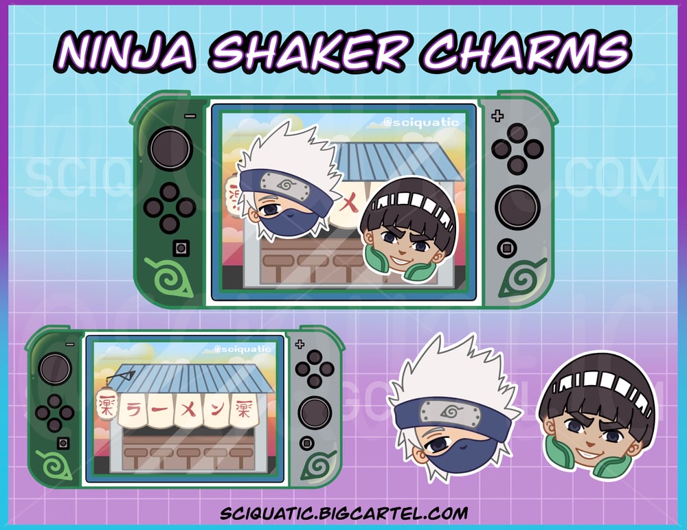Image of Ninja JUMBO 4” Shaker Charm