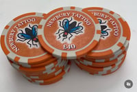 Poker chip gift voucher 