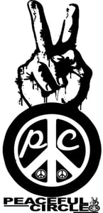Image of PEACEFUL CIRCLE MEN'S "PLEDGE 4 PEACE" TEE