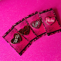 Heart shape pins 