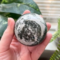 Image 3 of Moss Agate Sphere D