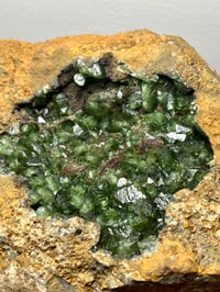 Image 7 of Ludlamite Crystal Geode Cluster Specimen | Brazil #2852