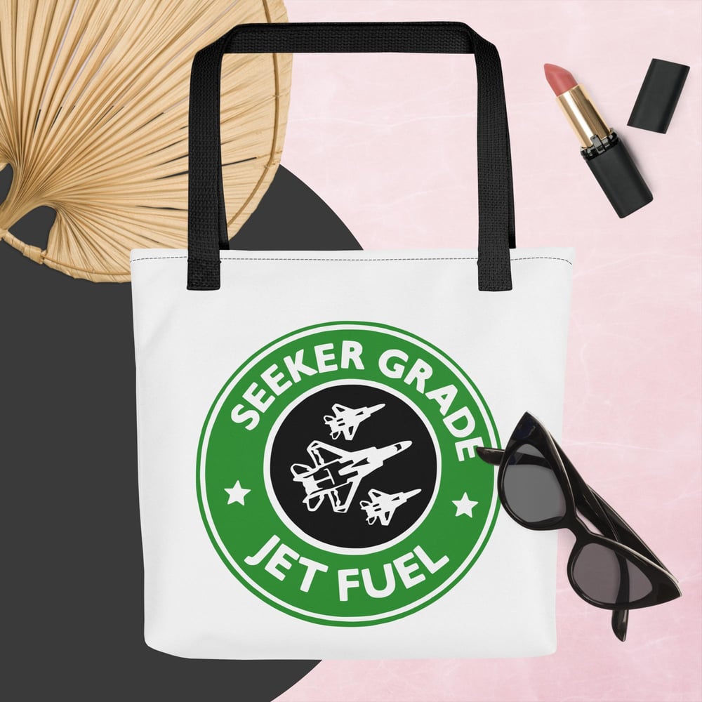 Image of Seeker Grade Jet Fuel Tote bag