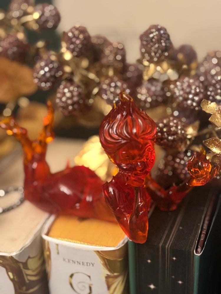 Image of Fire sprite book shelf guardian 