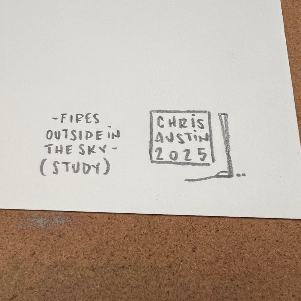 Image of -fires outside in the sky- (study) 