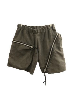 HANDMADE RUST Zipper Cargo Shorts