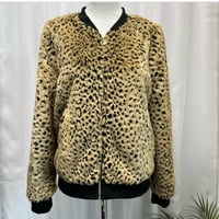Image 4 of JUICY COUTURE faux fur leopard print bomber jacket