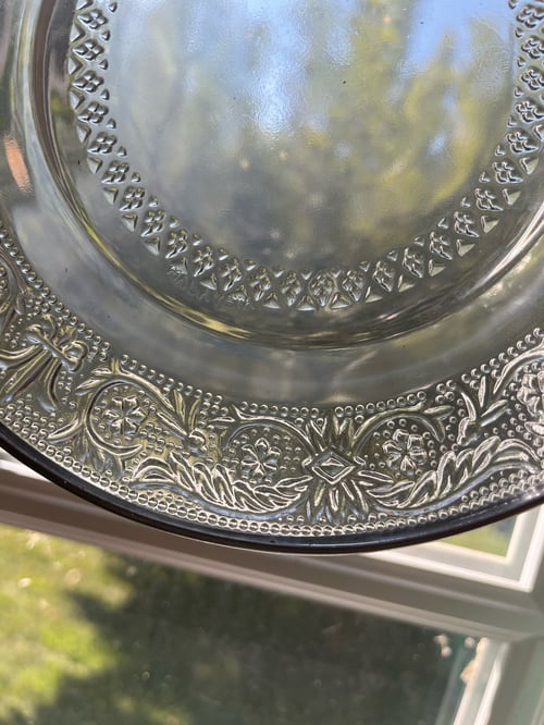 Image of Round Vintage 7 inch glass- hanging