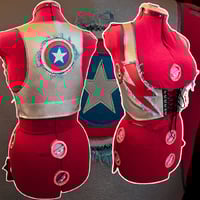 Image 1 of Silver vest with lightningbolts