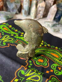 Image 1 of Pyrite Dolphin Carving